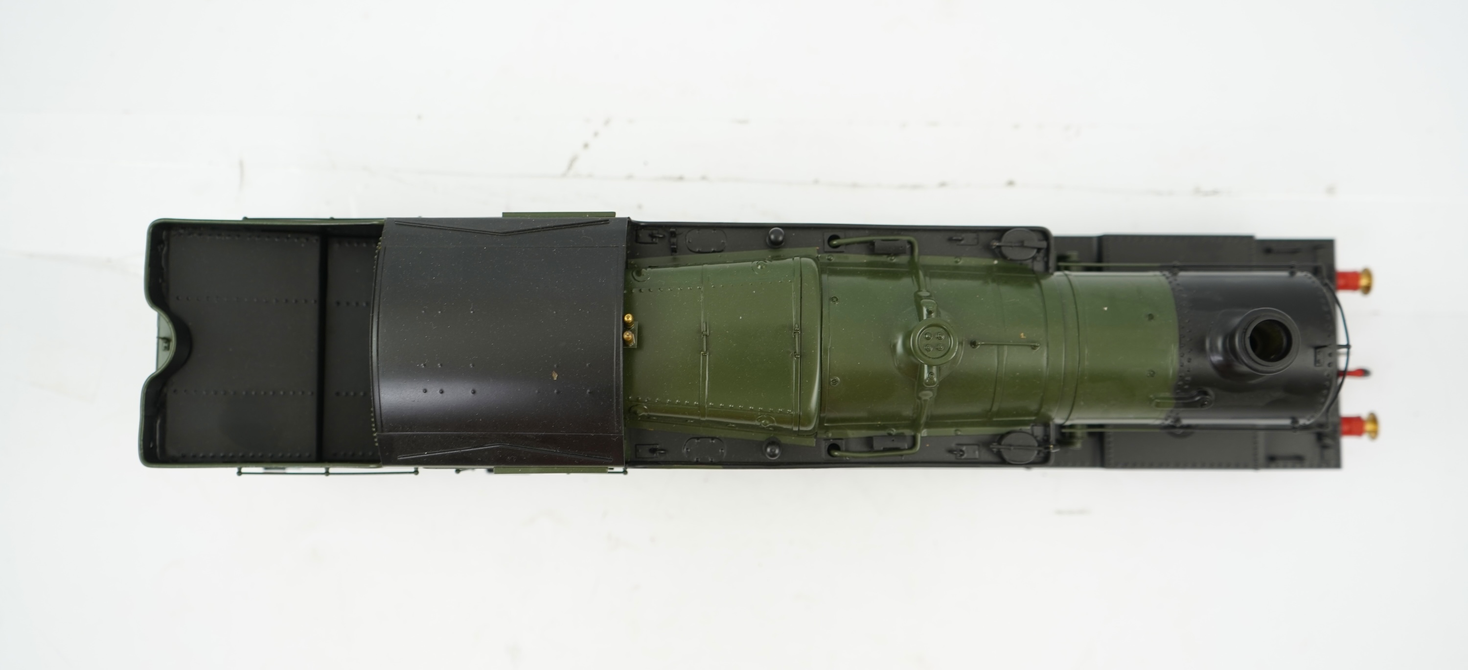 A Gauge One model of GWR Class 72xx, 7200, 2-8-2T locomotive, powered for two rail operation.